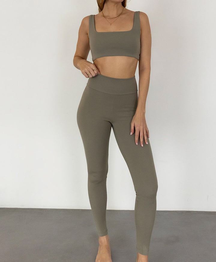 Leggings MOLY aus Lyocell Tencel - Olivgrün