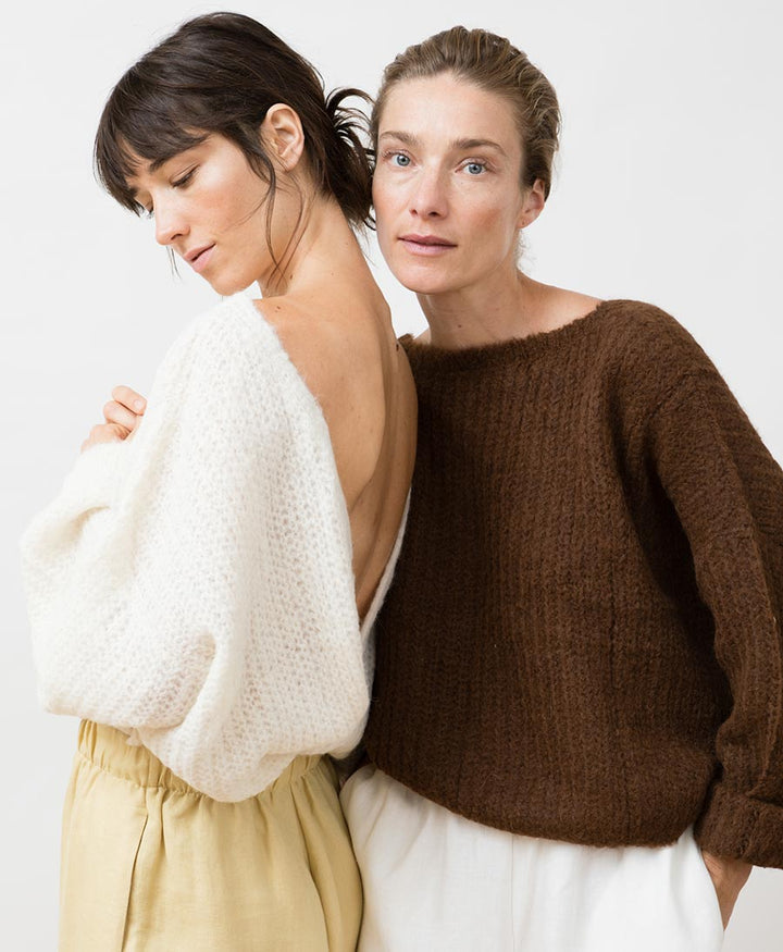 Leichter Strick - Wickelcardigan VEGA - Ivory - JUNGLE FOLK - clomes