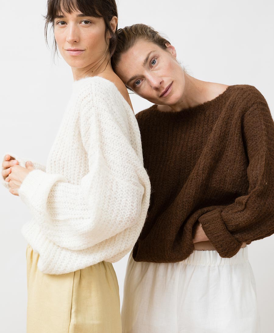 Leichter Strick - Wickelcardigan VEGA - Ivory - JUNGLE FOLK - clomes