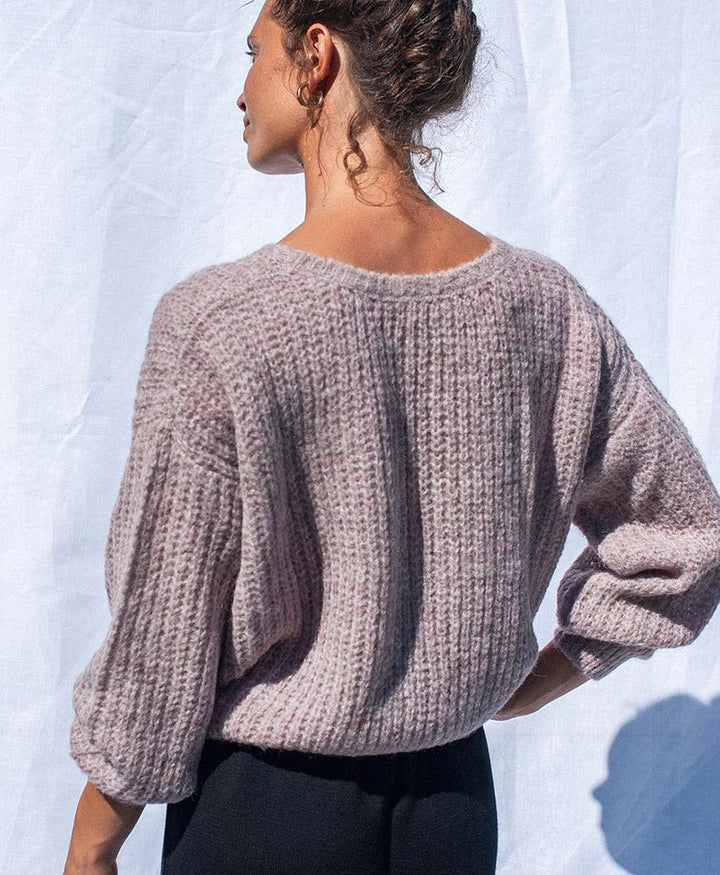 Leichter Strick - Wickelcardigan VEGA - Lavendel - JUNGLE FOLK - clomes