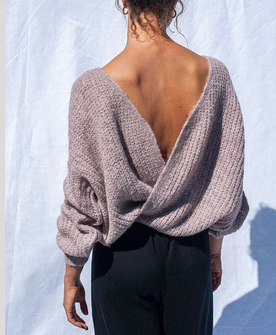Leichter Strick - Wickelcardigan VEGA - Lavendel - JUNGLE FOLK - clomes
