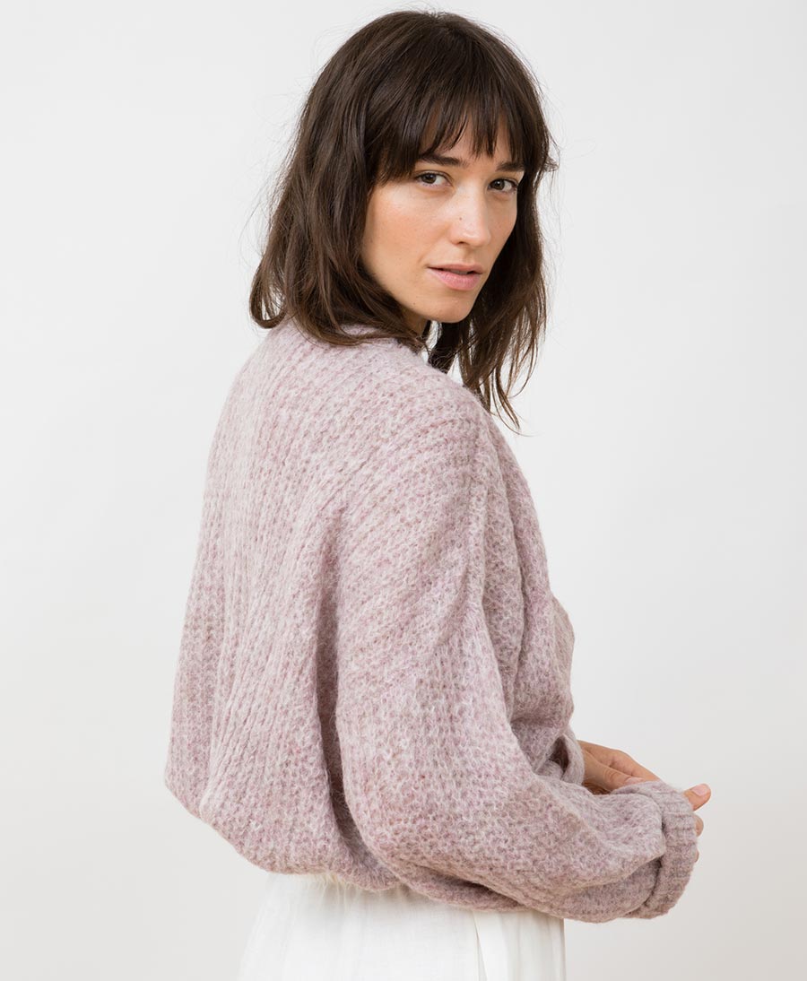 Leichter Strick - Wickelcardigan VEGA - Lavendel - JUNGLE FOLK - clomes