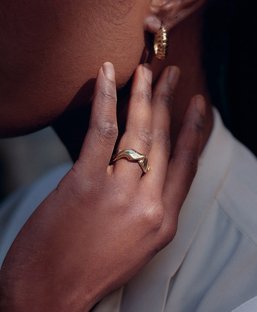 Venus Fingerring vergoldet