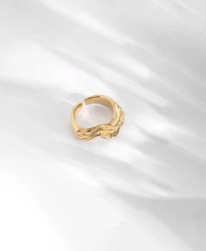 Iris Fingerring vergoldet