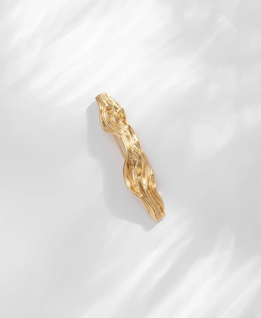 Iris Haarclip vergoldet