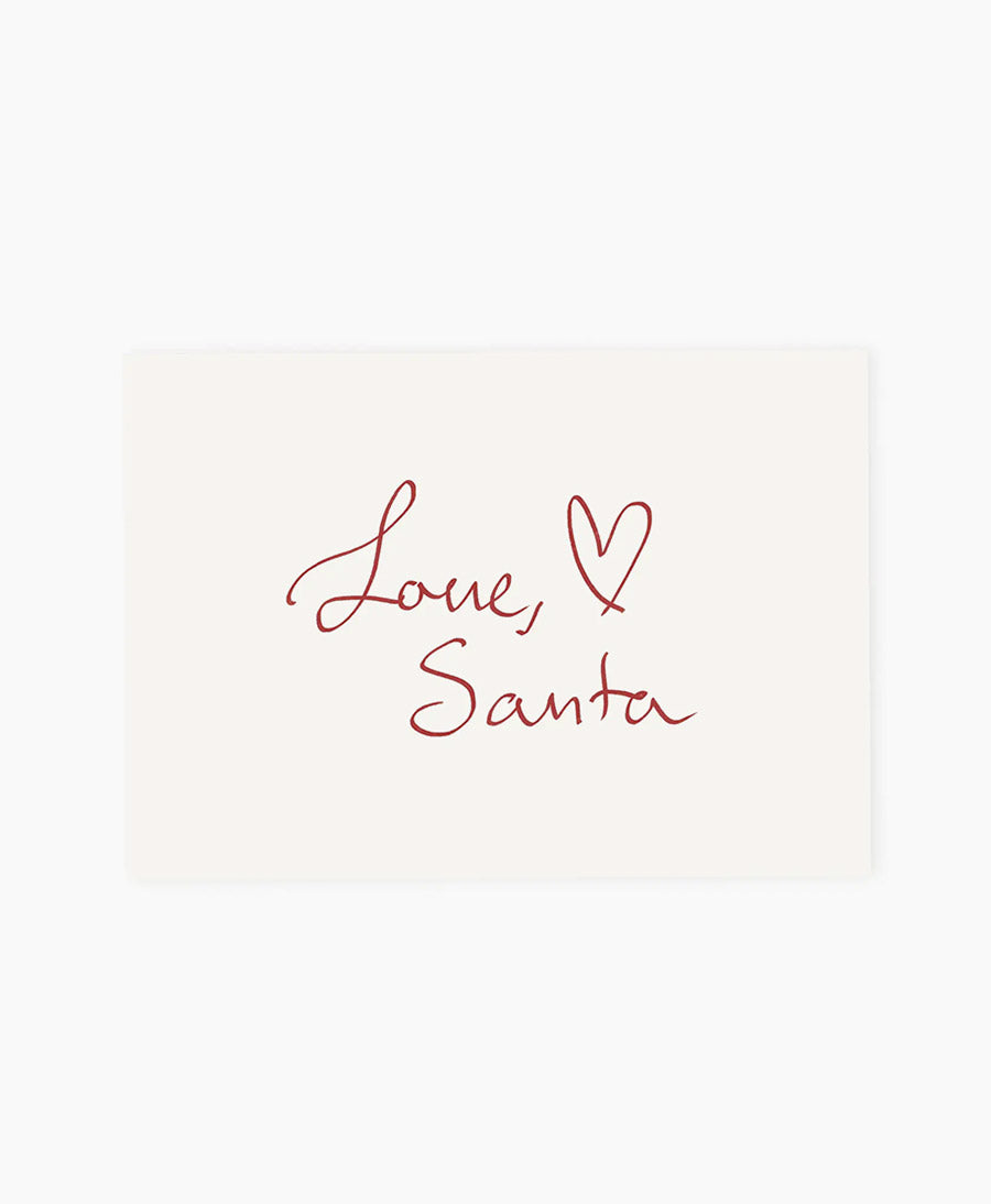 Postkarte "Love, Santa"