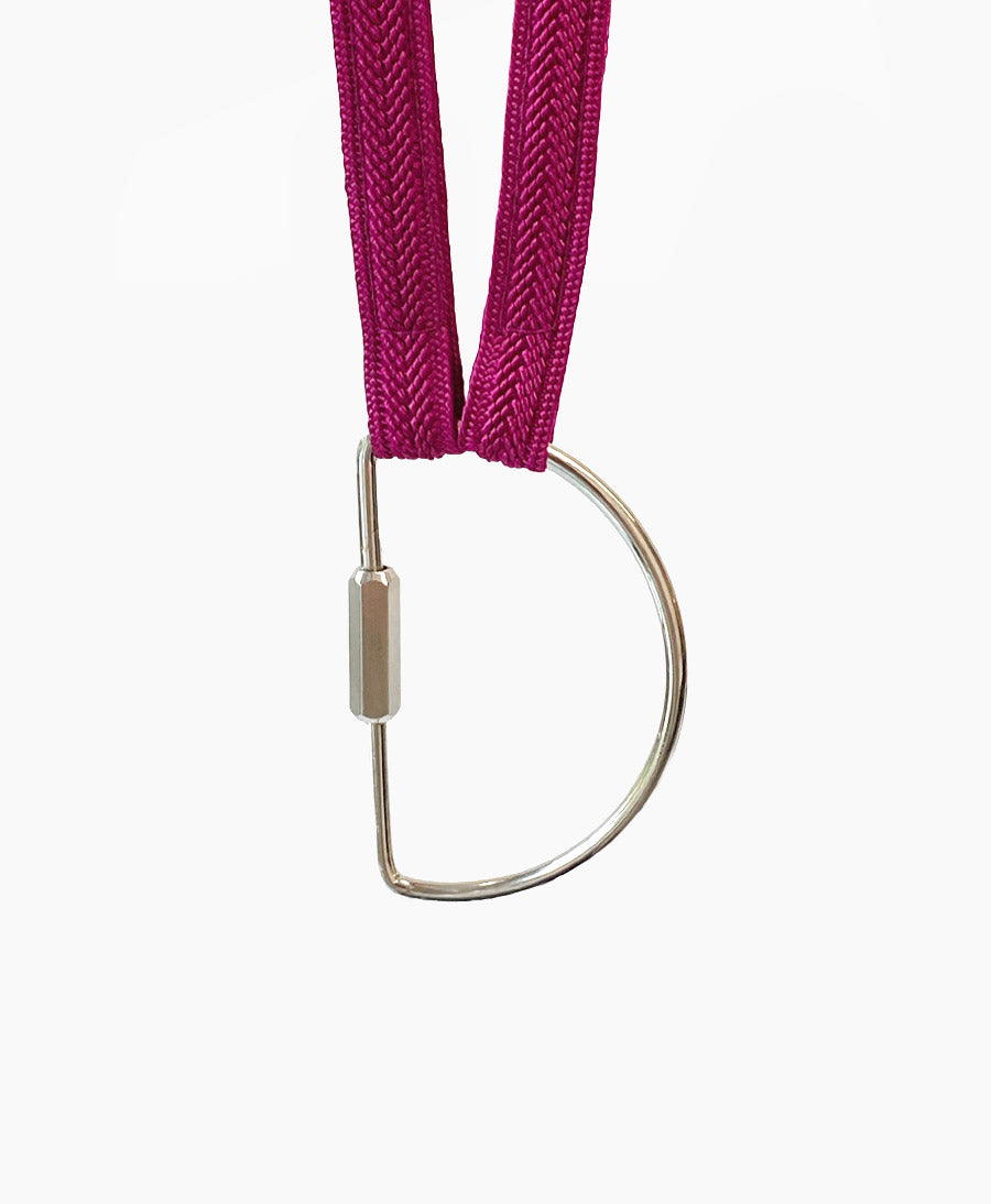 Schlüsselband HALFMOON Silbrig - Fuchsia
