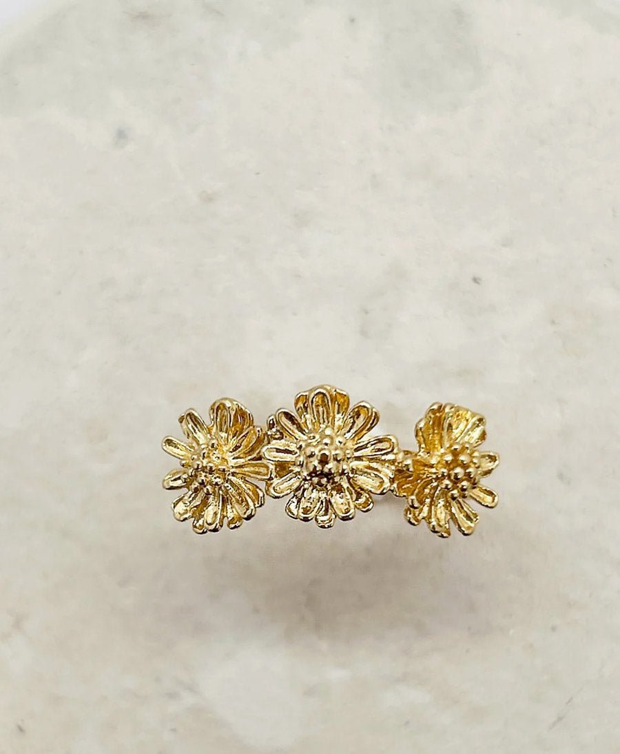 Marguerite Medium Ring vergoldet - verstellbar - Elise Tsikis - clomes