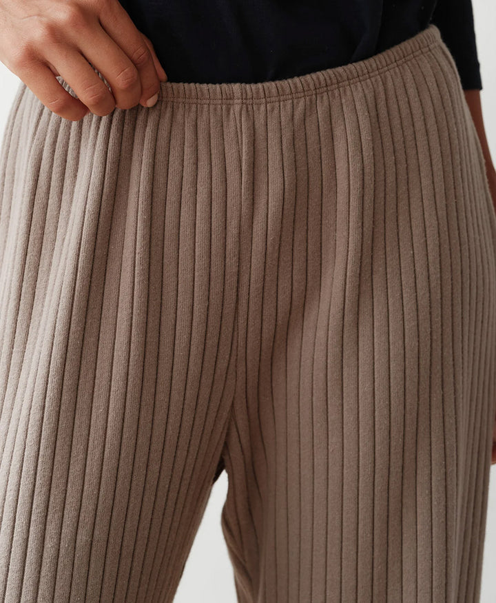Trainerhose Sweater Rib Simple Pant - Mushroom