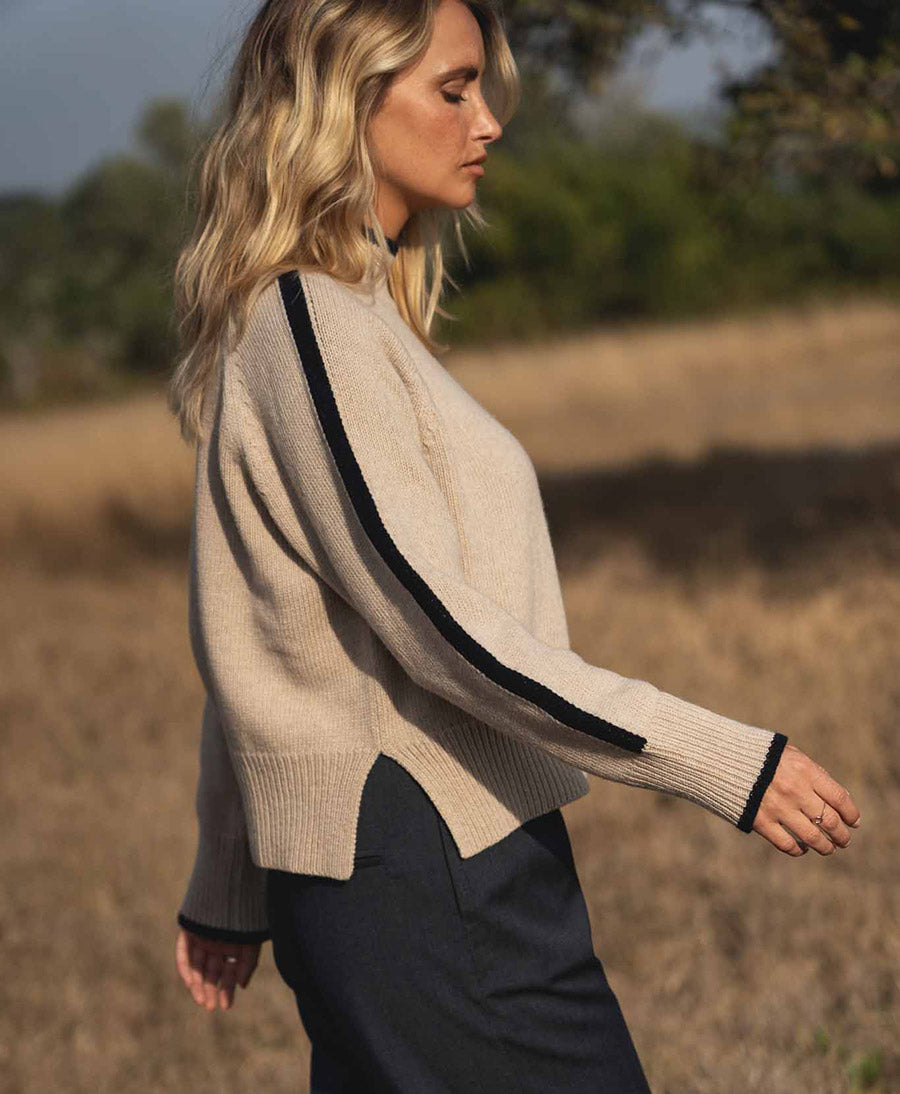 Strickpullover Agnes - Beige