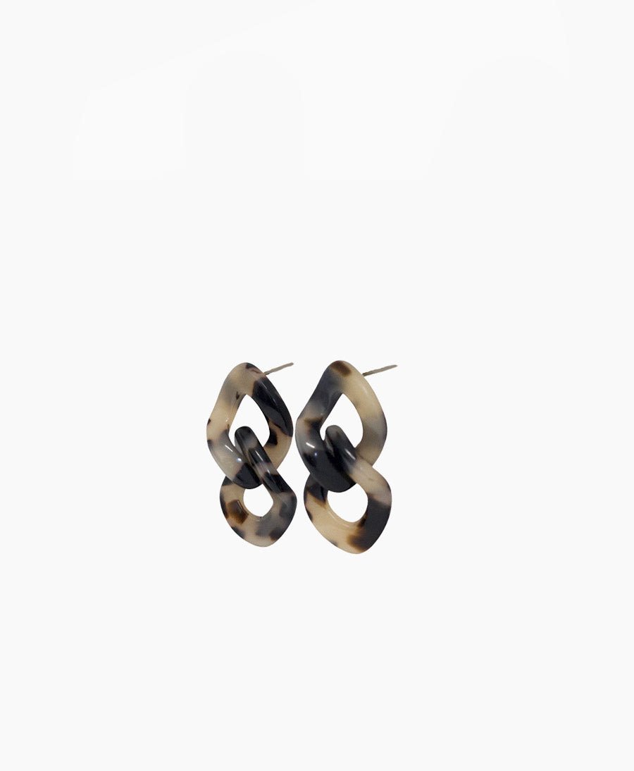Ohrringe EMILY aus Acetat - Helles Tortoise - Clomes - clomes