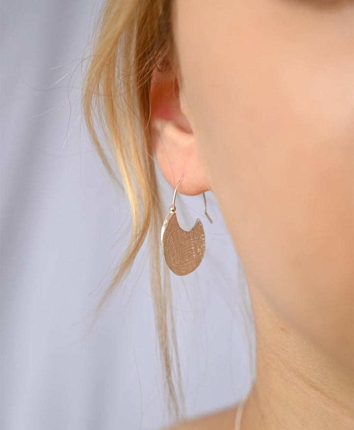 Ohrringe Silber "Tesoro Coin Hoop Earrings" - Wild Fawn - clomes
