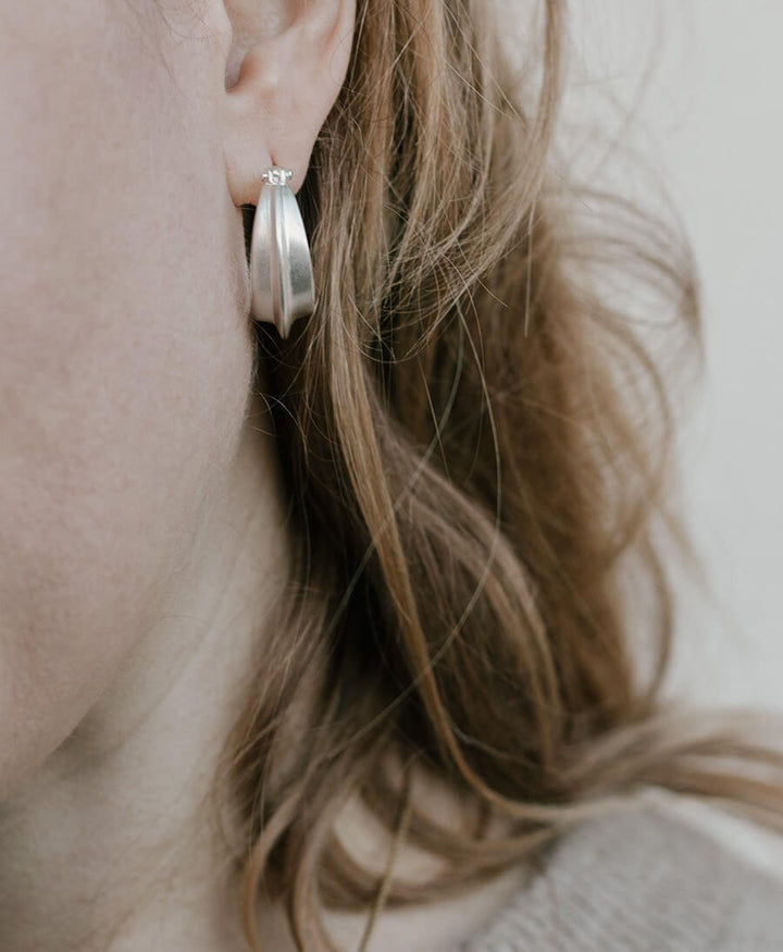 Ohrringe VENIA mit Klappverschluss - Sterling Silber - Clomes - clomes
