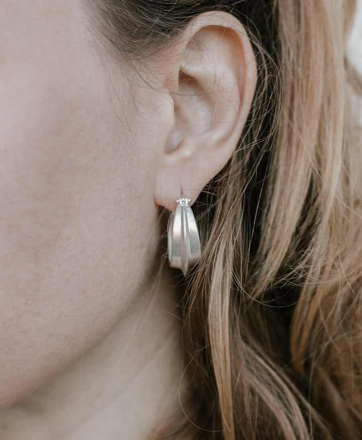 Ohrringe VENIA mit Klappverschluss - Sterling Silber - Clomes - clomes