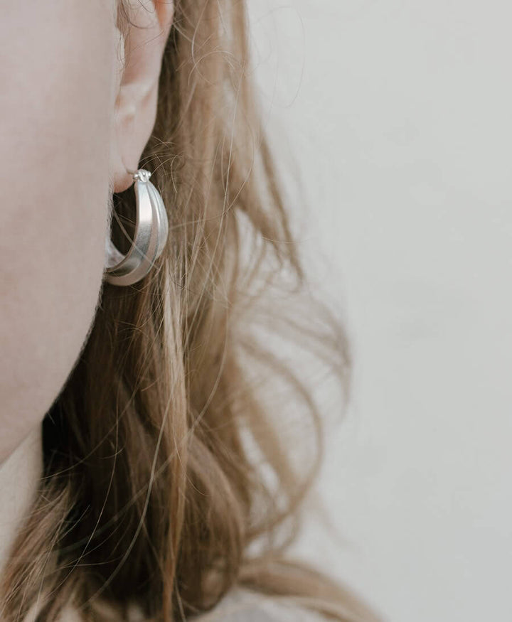 Ohrringe VENIA mit Klappverschluss - Sterling Silber - Clomes - clomes