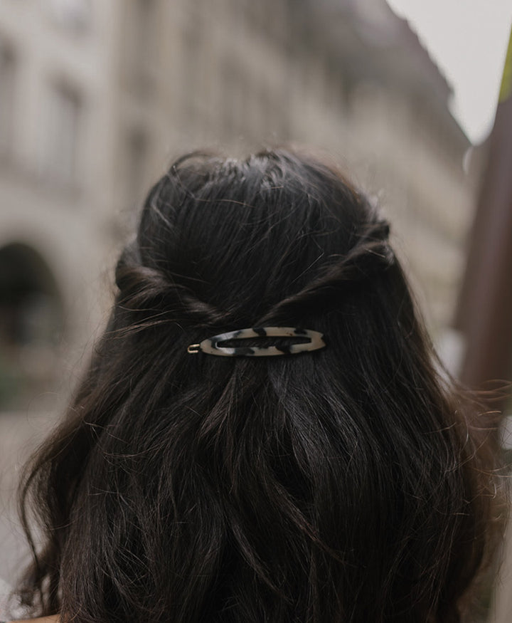 Haarclip FELICITA aus Acetat - Helles Tortoise