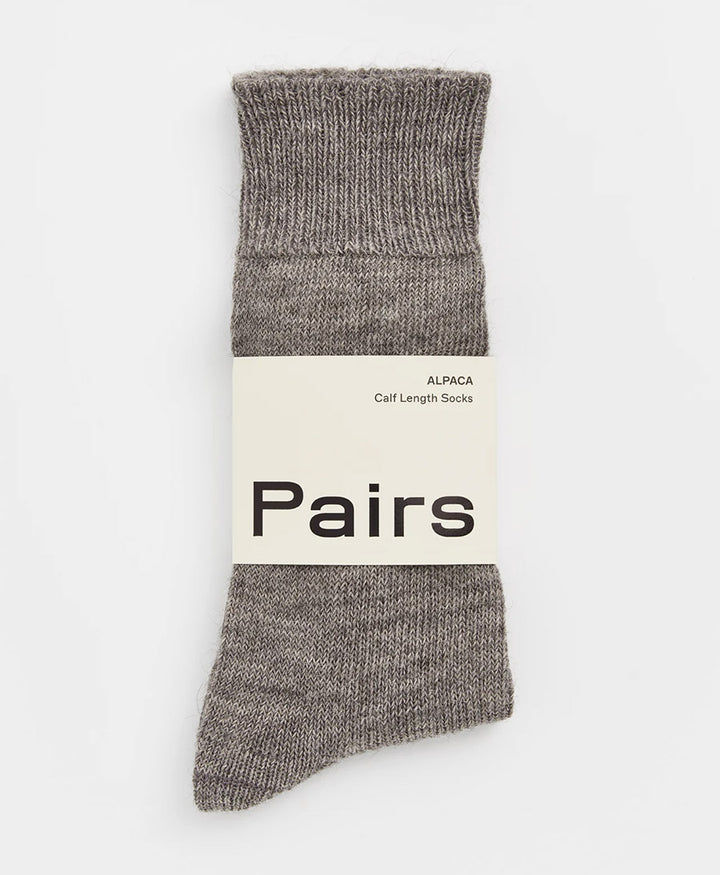 Alpaka Socken - Grau meliert