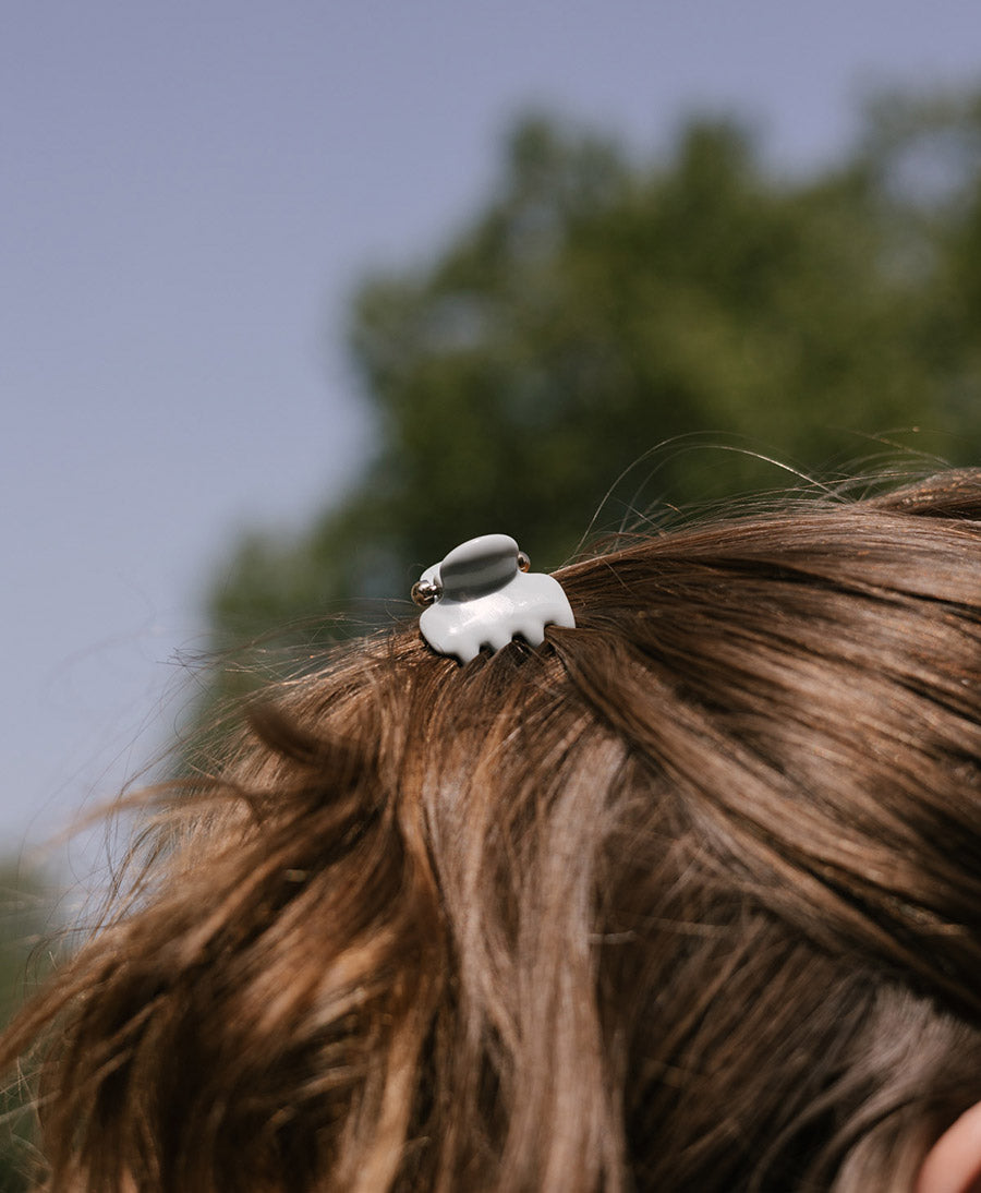 Mini Haarklammer 2er Set - PALE BLUE CLAW CLIP