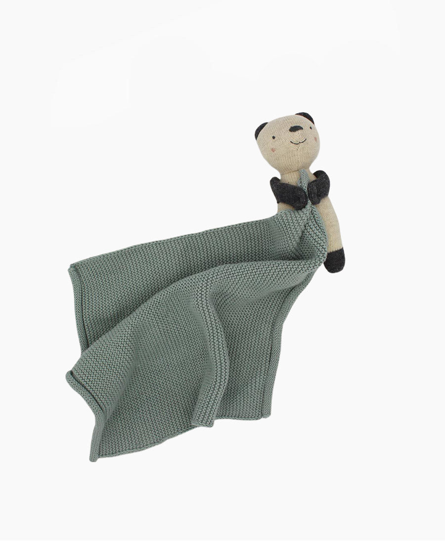 Nuschi / Kuscheltuch - Panda - Hellblau