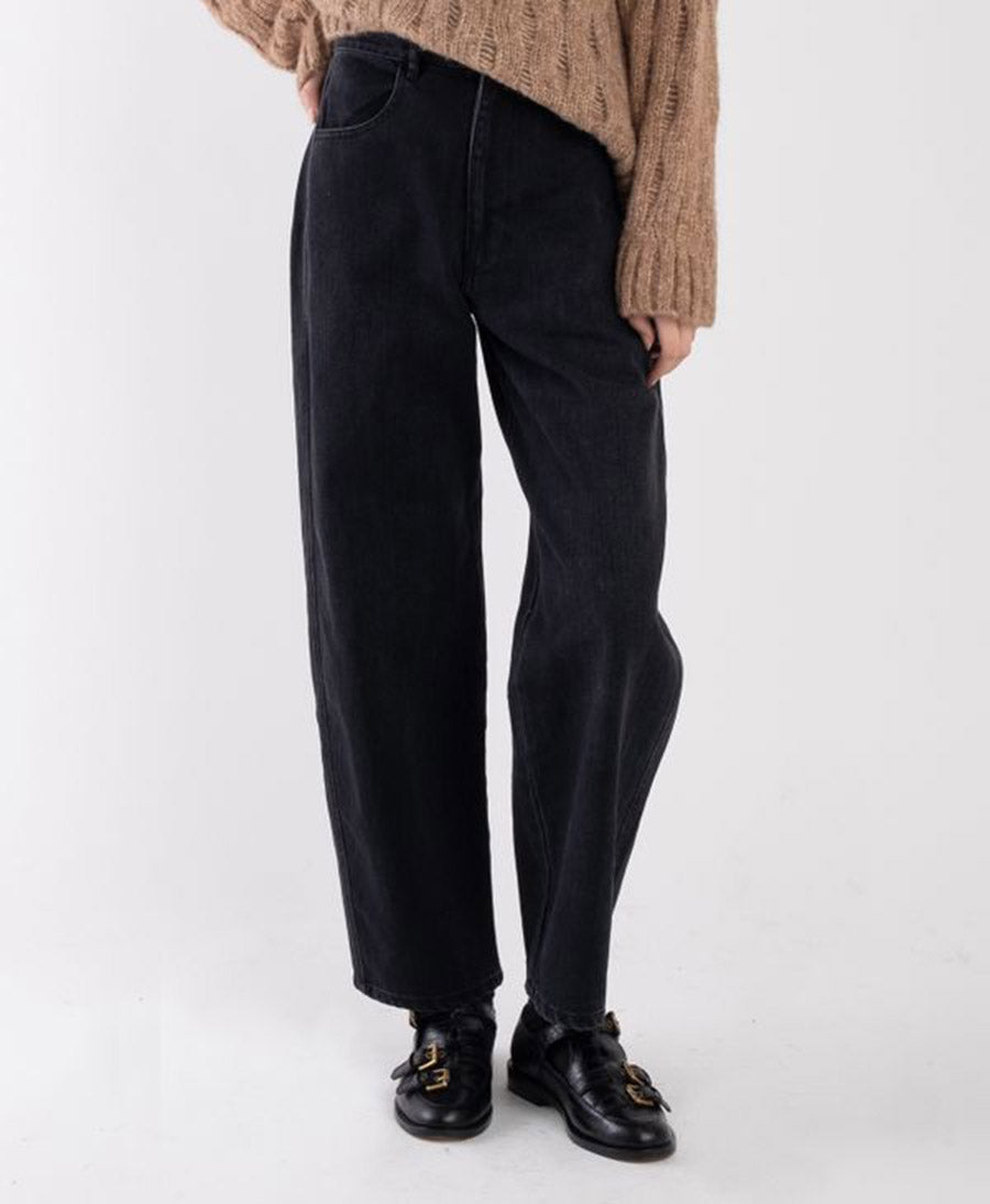 Denimhose - Faded Black Panel Jean