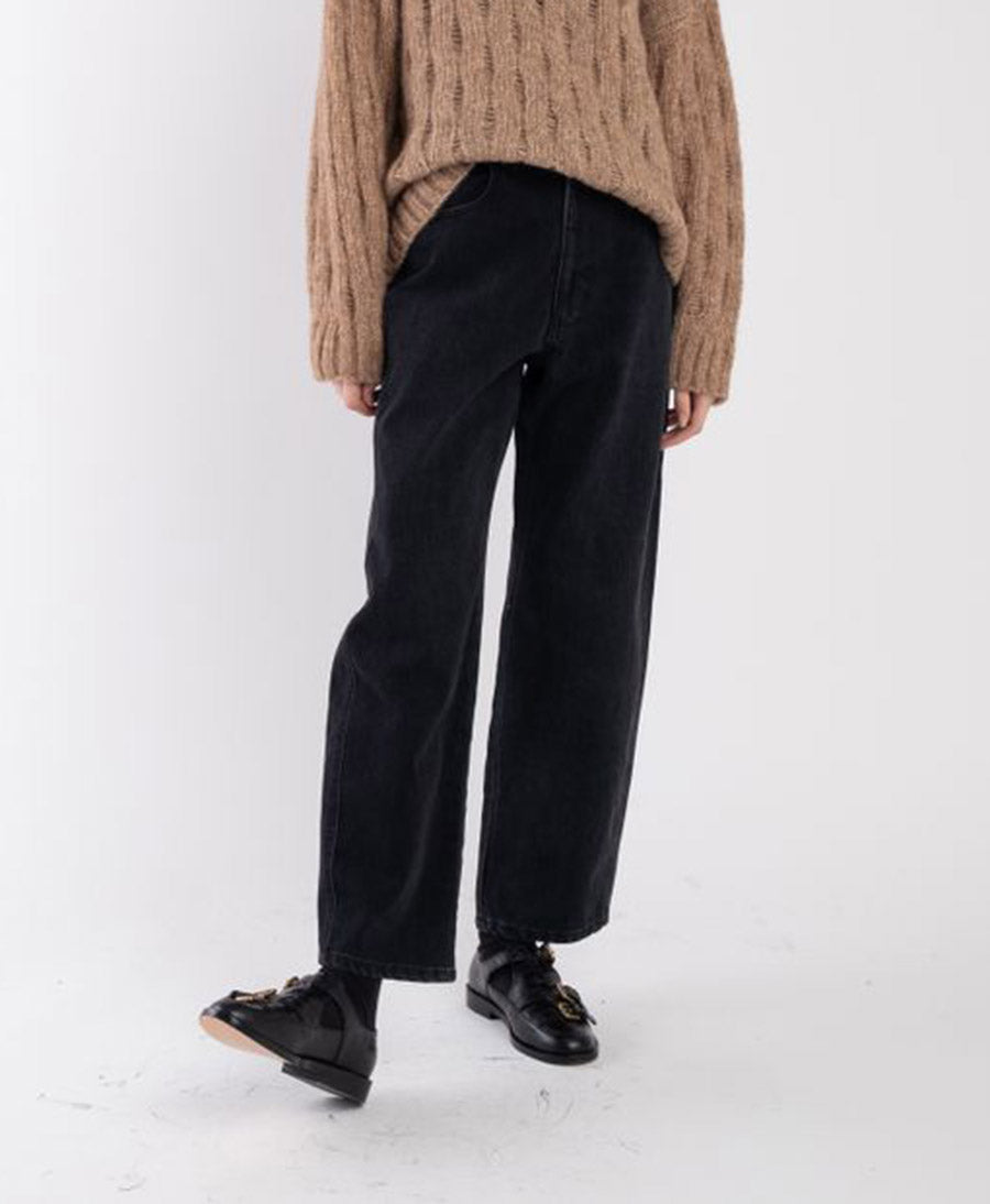 Denimhose - Faded Black Panel Jean