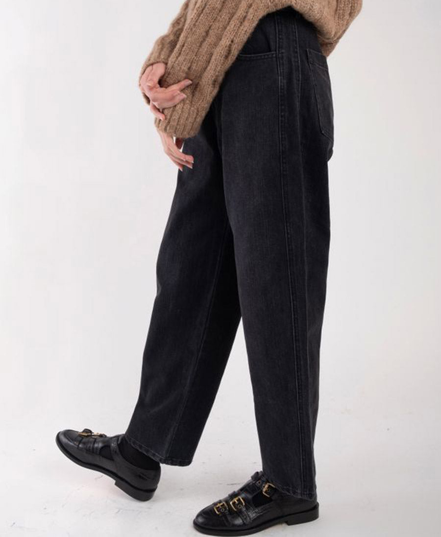 Denimhose - Faded Black Panel Jean
