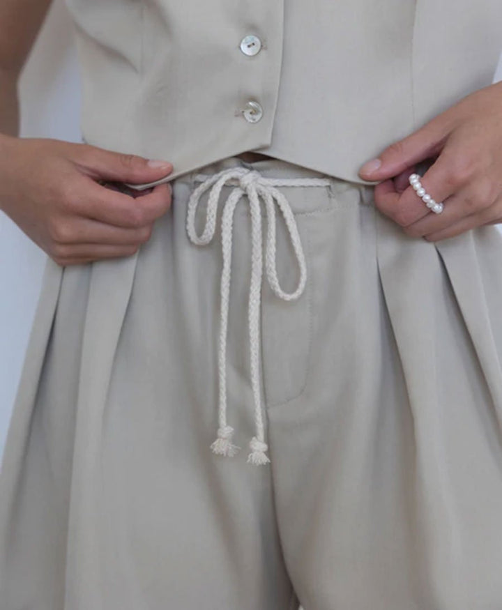 Pleated Short - Lychee / Beige - DONNI. - clomes