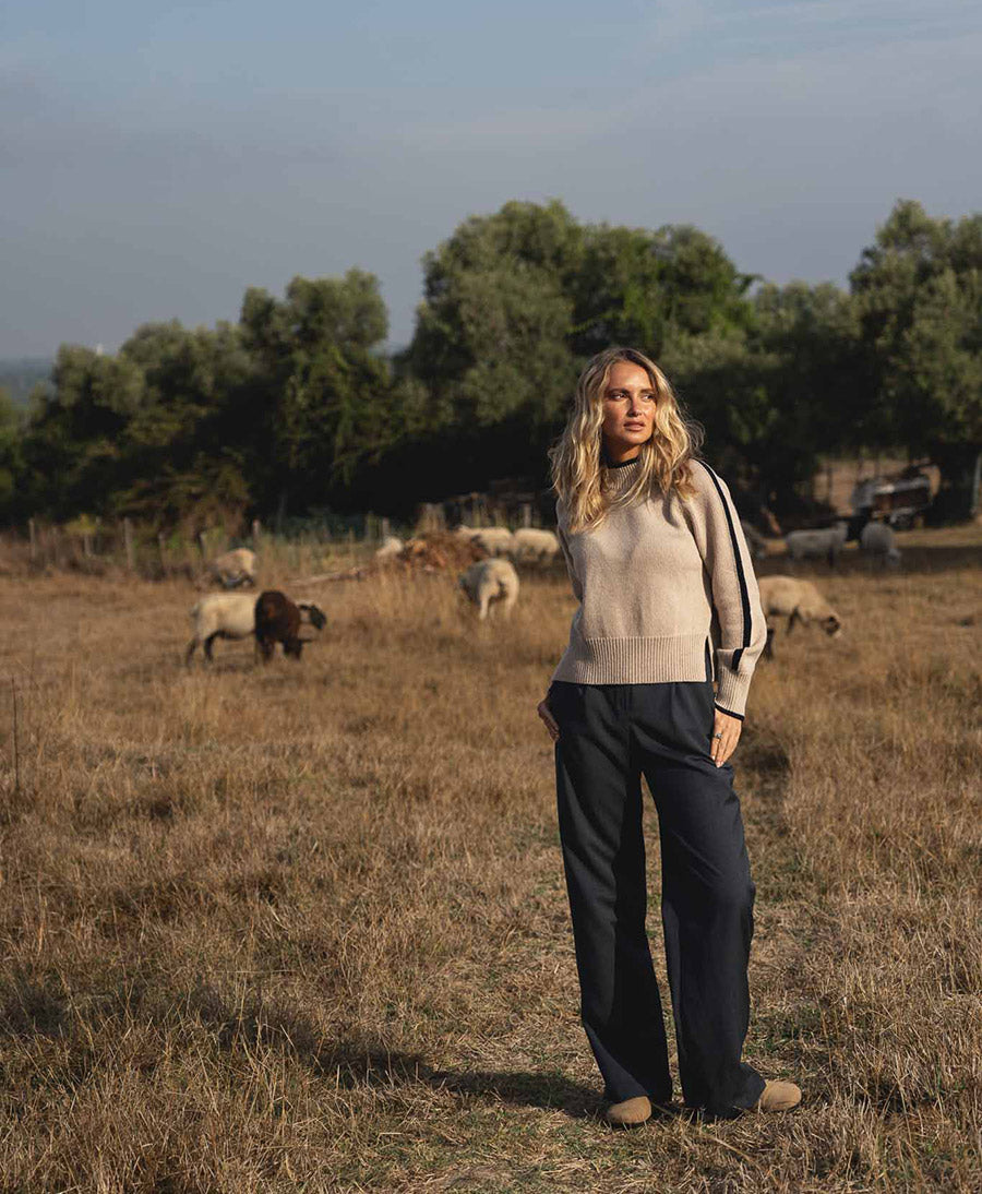 Strickpullover Agnes - Beige