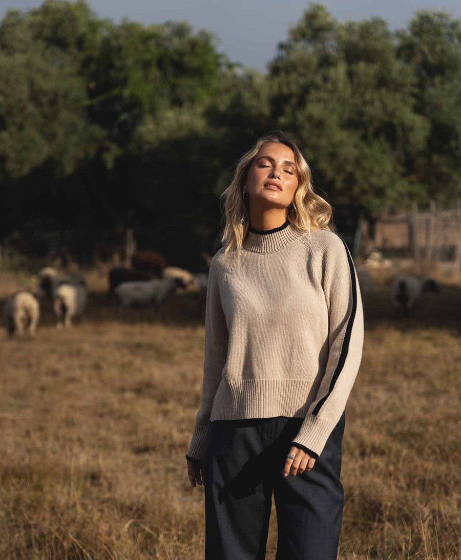 Strickpullover Agnes - Beige