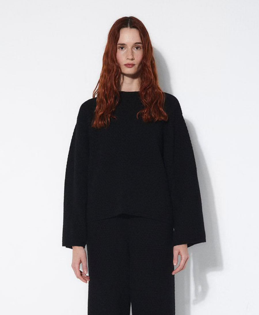 Strickpullover BELL - Schwarz