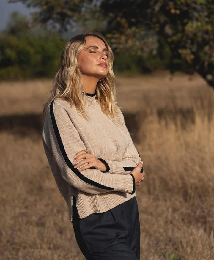 Strickpullover Agnes - Beige