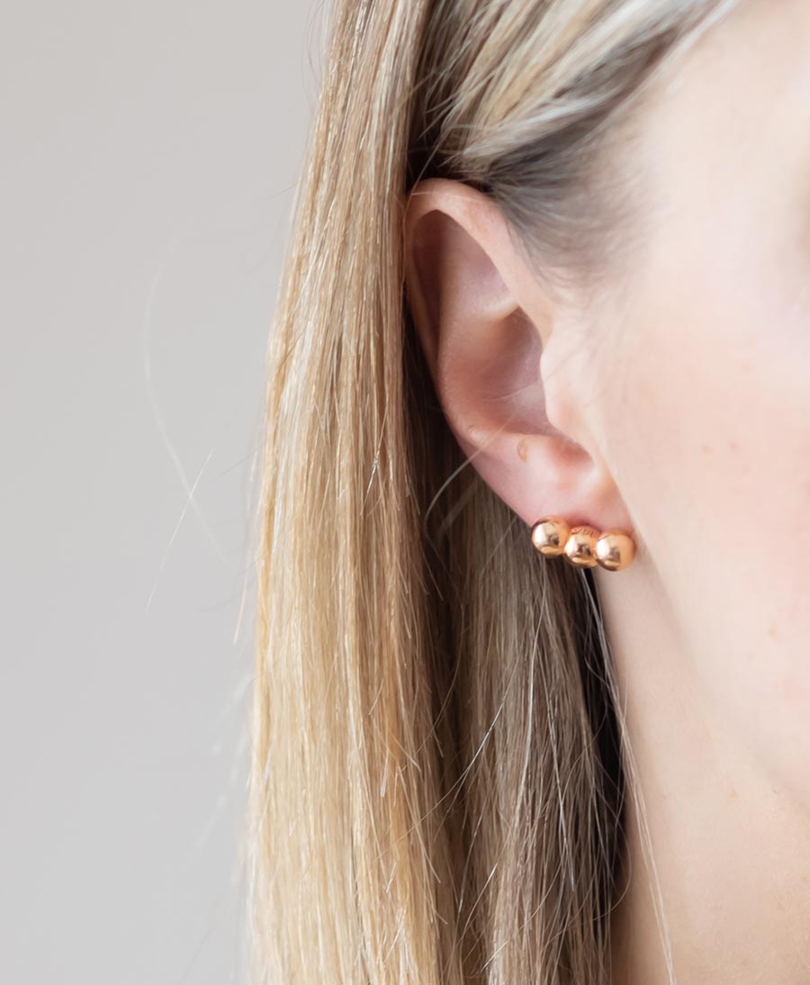 Reborn Dali' Stud - Ohrstecker vergoldet - V Design Lab - clomes