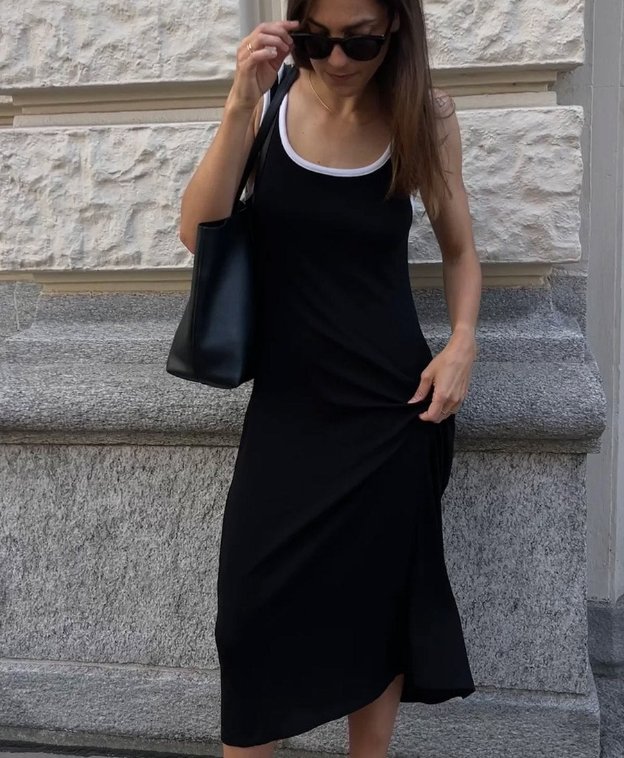 Kleid MIIA RIB DRESS - Schwarz