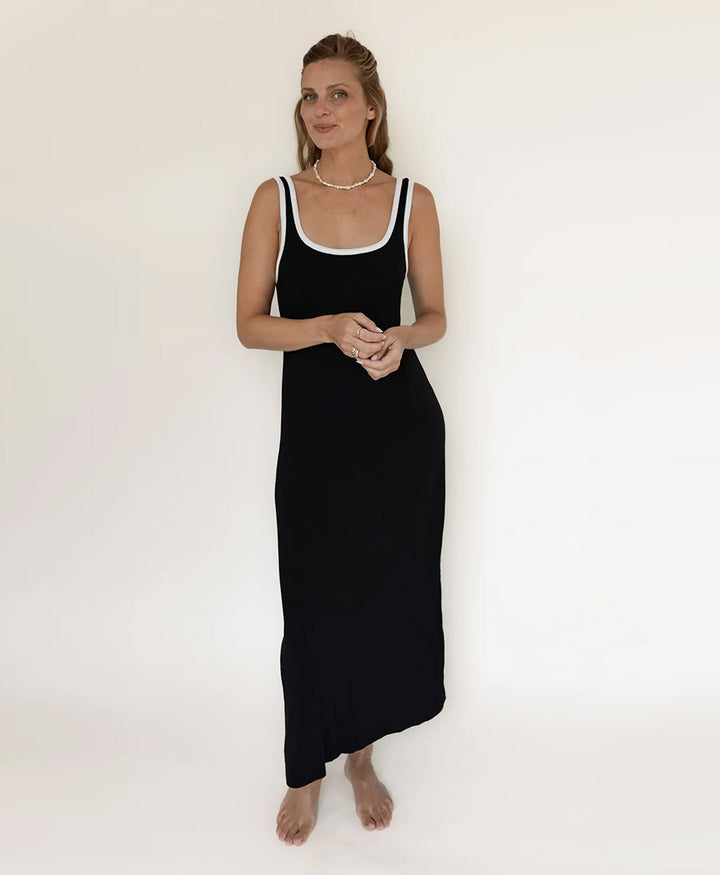 Kleid MIIA RIB DRESS - Schwarz