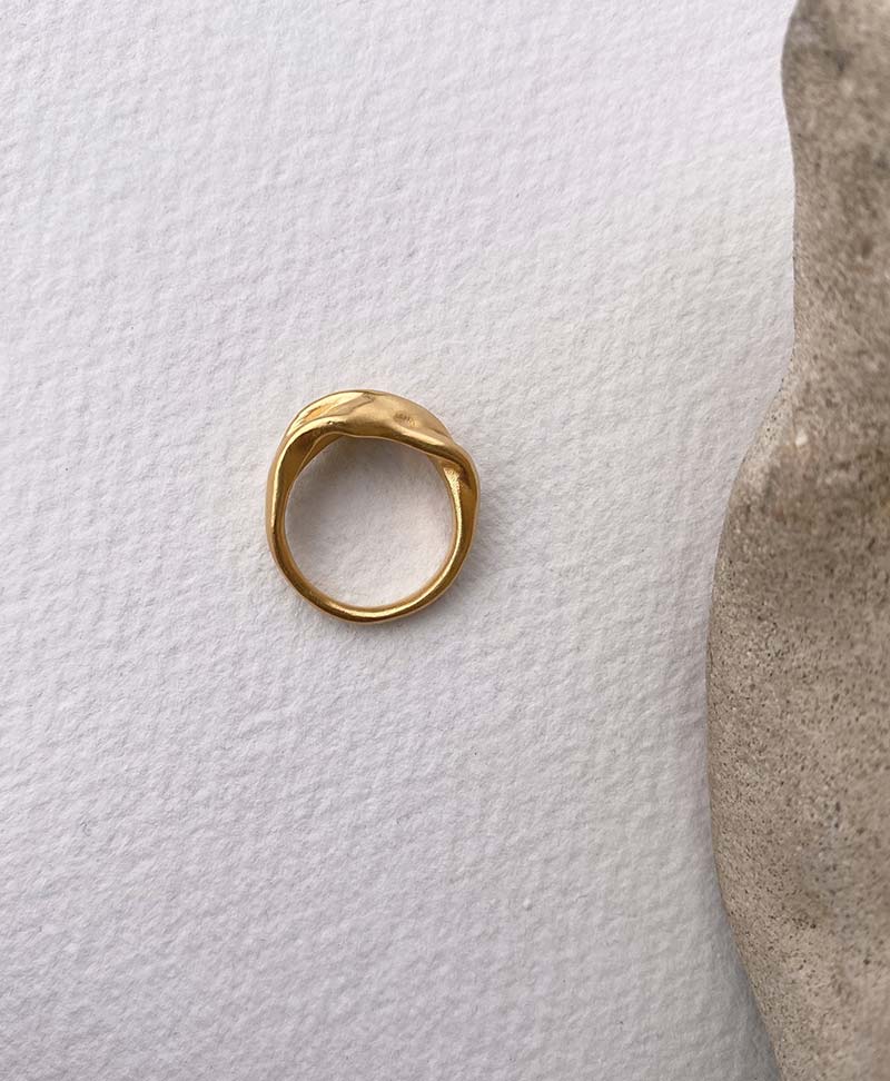 Ring "YERERA" big vergoldet - BAIUSHKI - clomes