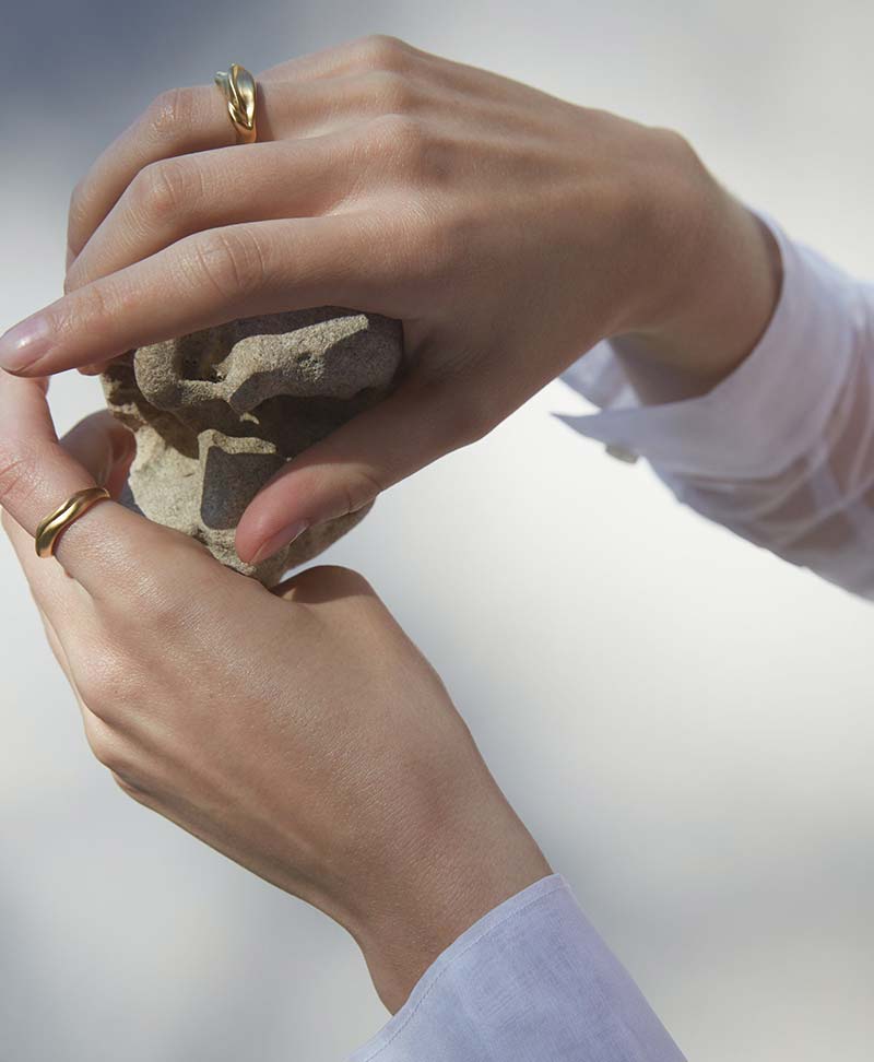 Ring "YERERA" big vergoldet - BAIUSHKI - clomes