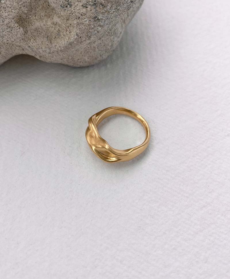 Ring "YERERA" big vergoldet - BAIUSHKI - clomes