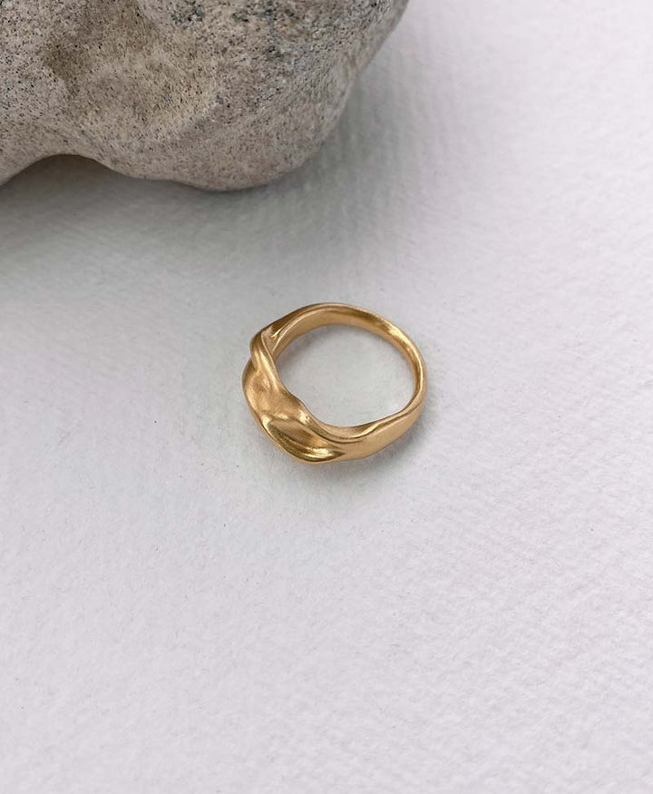 Ring "YERERA" big vergoldet - BAIUSHKI - clomes