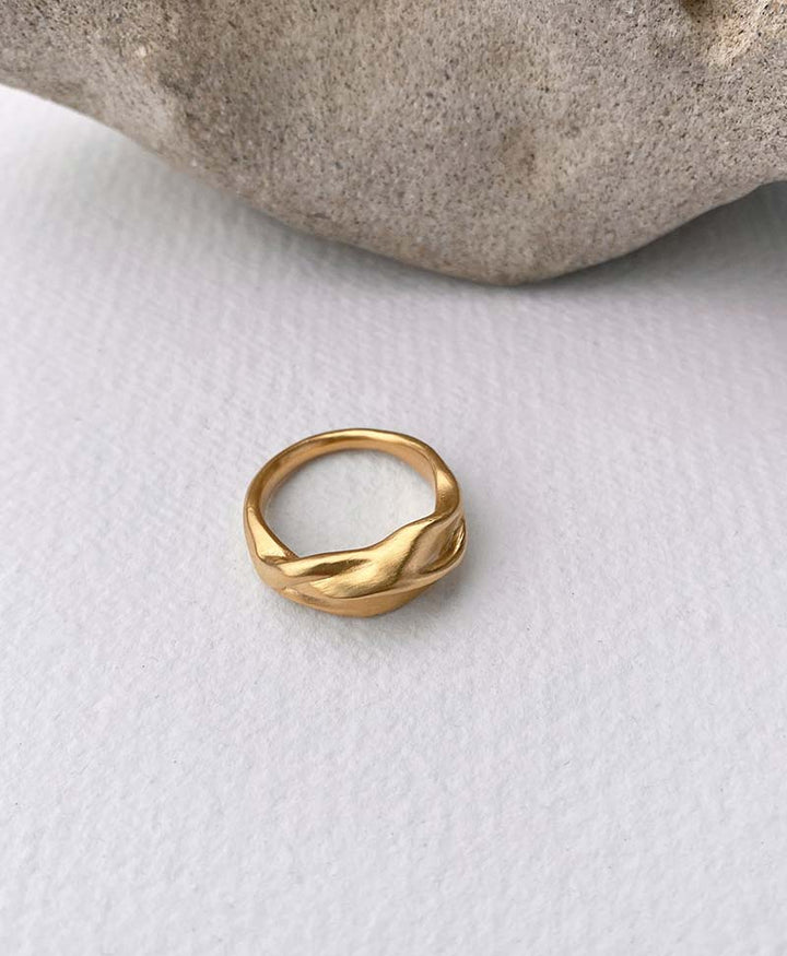 Ring "YERERA" big vergoldet - BAIUSHKI - clomes