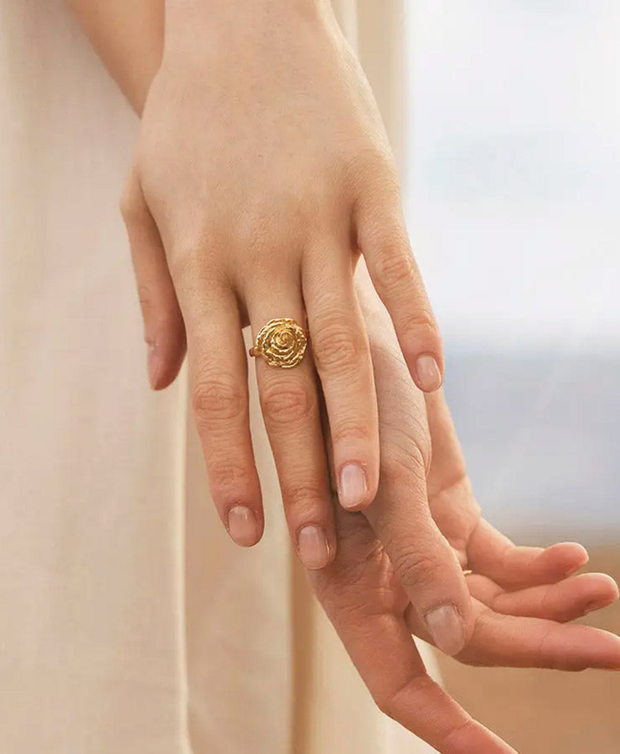 Rosie Fingerring vergoldet