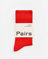 Socken Bambus Pairs in Rot