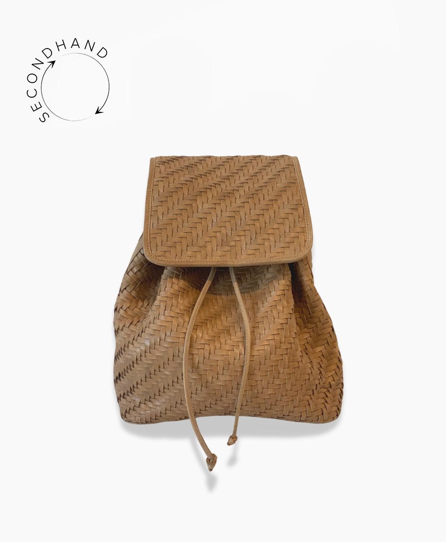 Gewebter Rucksack "Frida Caramel" von BEMBIEN - Secondhand - BEMBIEN - clomes