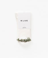 Rüschen Socken Klue in Weiss / Khaki