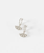 SANTIAGO Mini Hoops V Design Lab in Weissgold vergoldet