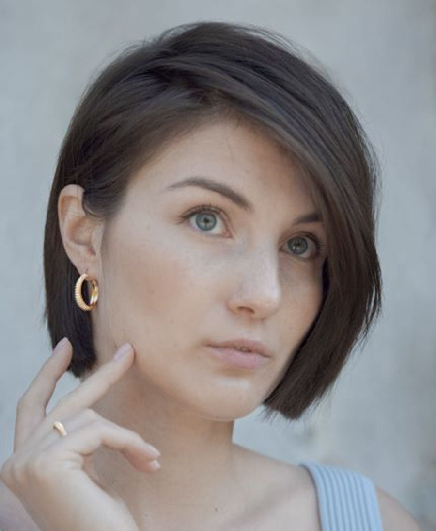 SAVOY Midi Hoops - Ohrringe vergoldet - V Design Lab - clomes