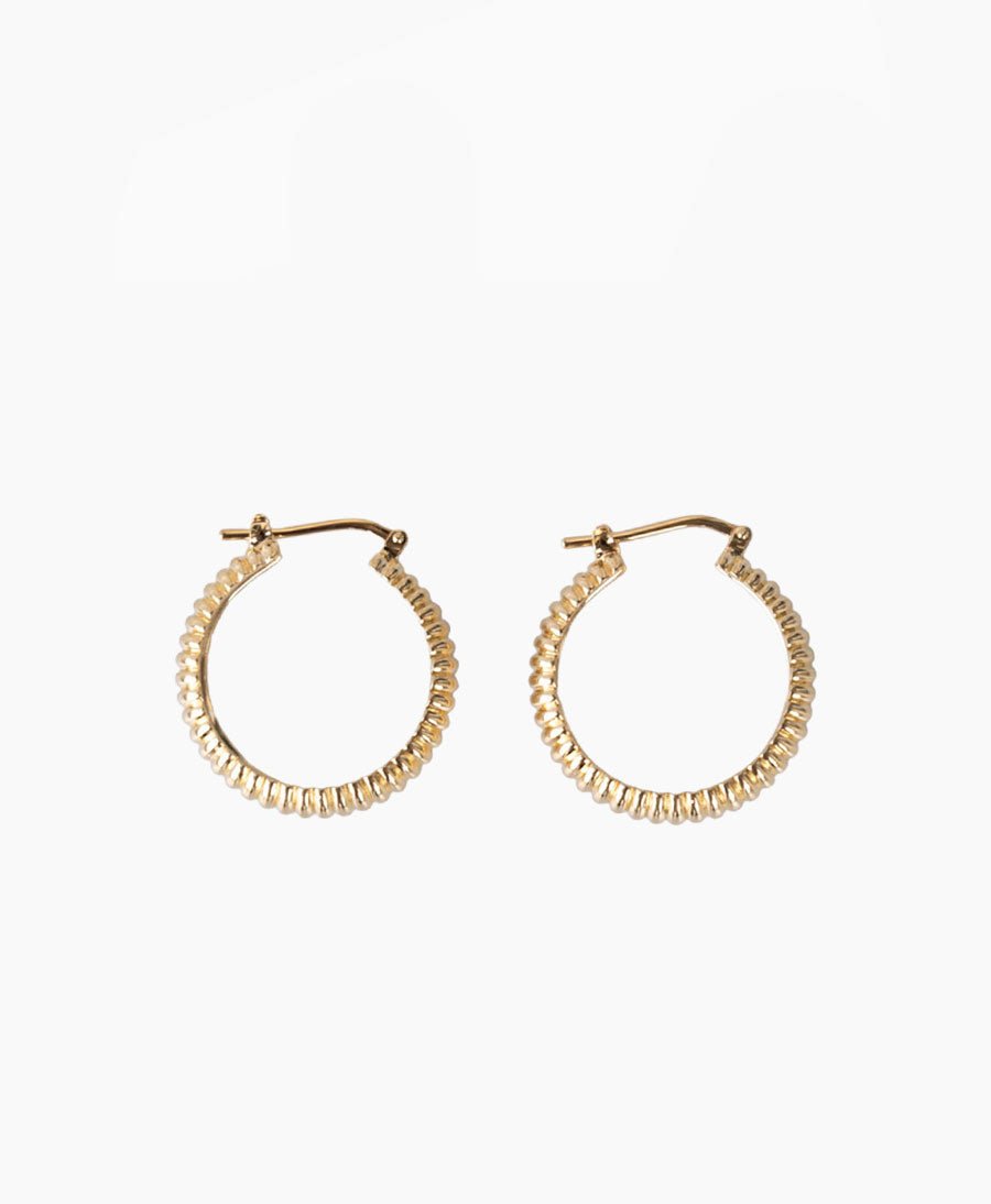 SAVOY Midi Hoops - Ohrringe vergoldet - V Design Lab - clomes