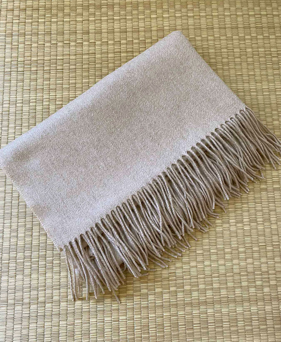 Schal / Halstuch aus Kaschmir - beige / sand - Oats & Rice - clomes