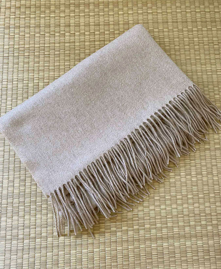 Schal / Halstuch aus Kaschmir - beige / sand - Oats & Rice - clomes