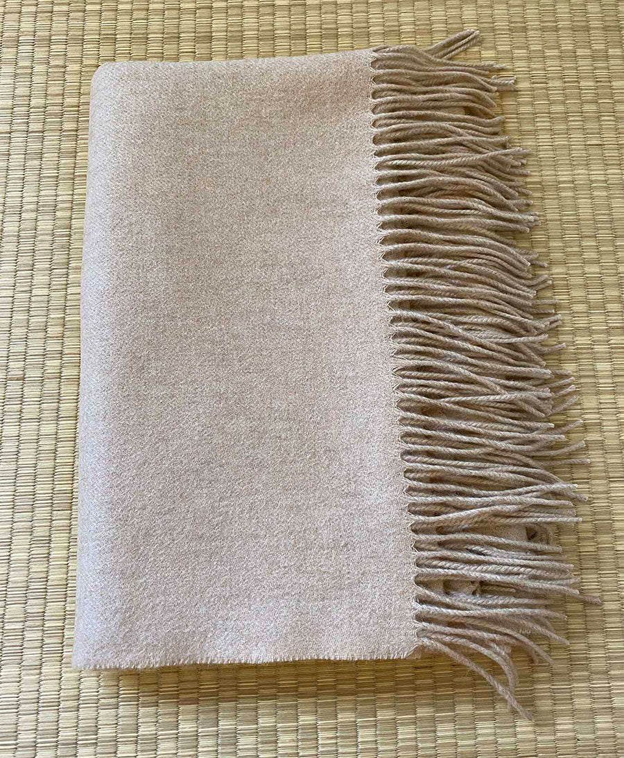 Schal / Halstuch aus Kaschmir - beige / sand - Oats & Rice - clomes