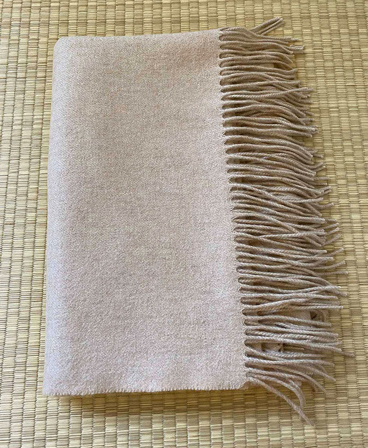 Schal / Halstuch aus Kaschmir - beige / sand - Oats & Rice - clomes